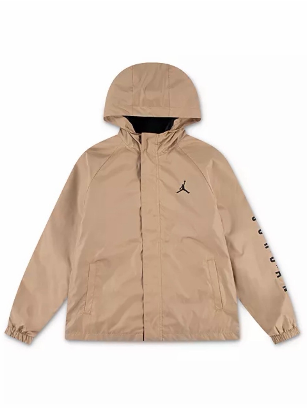 Jordan Kids' Tan Hooded Windbreaker Jacket + fleece 3 in 1 12-13y